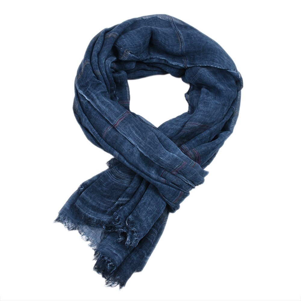 Men's Cotton and Linen Scarf