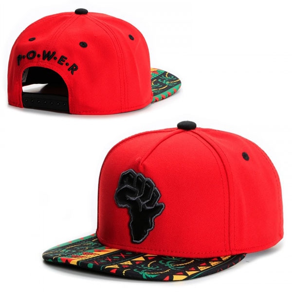 P.O.W.E.R. Printed Red Snapback