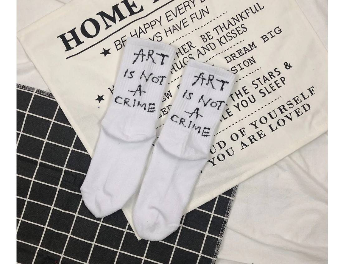 Art Is Not a Crime Harajuku Socks